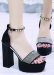 Block Heel Platform Sandal
